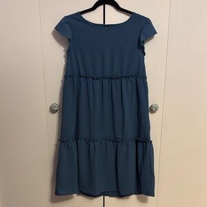 Elegant Blue Women's Dress